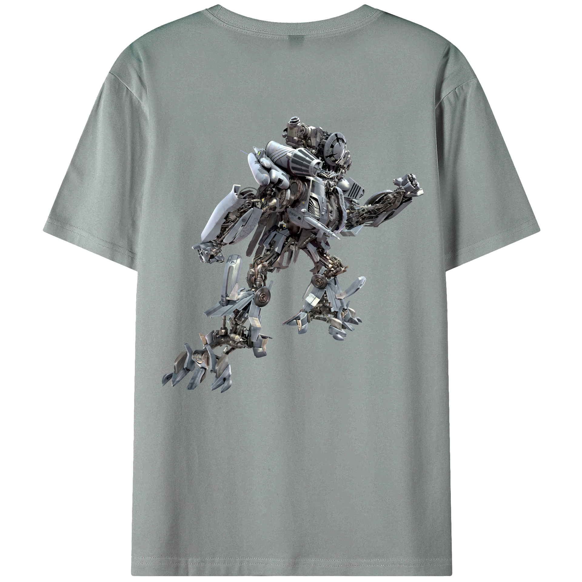 （画像用） Transformers トランスフォーマー 綿100％ メンズ半袖Tシャツ（バックプリント） 通気性